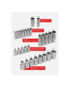 Купить Набор инструмента BaumAuto 108пр. 1/2",1/4" 6гр. 4-32мм BM-41082-5(16725)  в E-mobi