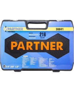 Купить Набор инструментов Partner 1/4", 3/8", 1/2" 6-гранные, 216 предметов PA-38841(50650)  в E-mobi
