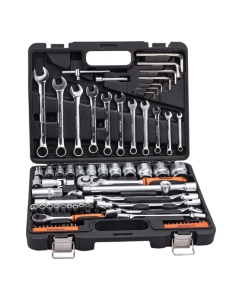 Купить Набор инструмента АвтоDело 77 предметов 1/2DR 1/4DR 39877 10562  в E-mobi