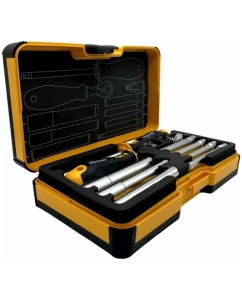 Купить Набор стержней M-TEC с трещоткой и отверткой 1/4" Felo ERGONIC в кейсе, 10 шт 05781006  в E-mobi