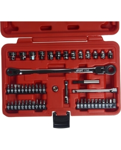 Купить Набор бит и коротких головок JTC 1/4" с трещоточным ключом JTC-7726  в E-mobi