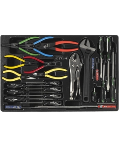 Купить Набор инструментов для тележки инструментальной JTC-3931 1-я секция 25 предметов JTC-39311  в E-mobi