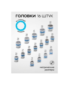 Купить Набор инструментов SIGMATOOL 21предмет 3/4" (12гр.) в пластиковом кейсе -6212-9(59725) Sigmatool-6212-9(59725)  в E-mobi