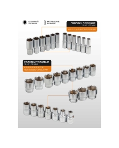 Купить Набор инструментов FORSTIME 36 предметов 1/2 FT-4362M(60501)  в E-mobi