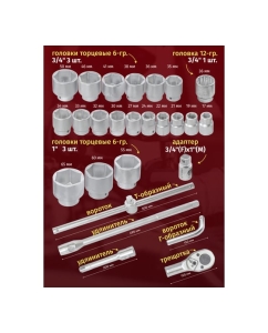 Купить Набор инструментов Forsage 3/4 ", 26 пр, 6гр, F-68263-5(51901)  в E-mobi