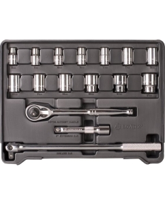 Купить Набор торцевых головок и аксессуаров, 16шт BOVIDIX 380101702  в E-mobi