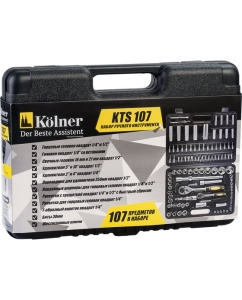 Купить Набор ручного инструмента в пластиковом кейсе Kolner 107пр 8090500126  в E-mobi