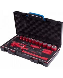 Купить Набор торцевых диэлектрических головок KING TONY 1/2, шестигранные, 8-24 мм, 16 пр 45VE01MRV  в E-mobi