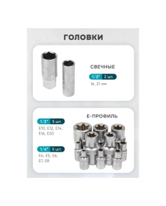 Купить Набор инструментов iLOFORCE 142пр.1/4",3/8",1/2" IF-41421-5(57953)  в E-mobi