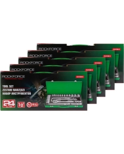 Купить Набор инструментов Rockforce 24 предметов 1/2" ( 6гр) 5 комплектов RF-4245B-5 / 5 K-T /(58580)  в E-mobi