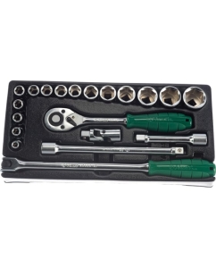 Купить Набор торцевых головок (8-32 мм; 1/2") 20 предметов Hans TT-16F  в E-mobi