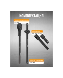 Купить Набор инструментов ударных Patron 21пр, 3/4" (6гр.) P-6212-5MPB(58983)  в E-mobi