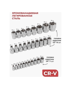 Купить Набор инструментов BaumAuto (3 комплекта) 106пр. 1/4&amp;#39;&amp;#39; 1/2&amp;#39;&amp;#39; (6гр.)(5-32мм) BM-41061-5 ( 3 K-T )(58569)  в E-mobi