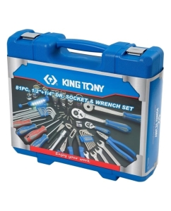 Купить Универсальный набор инструментов KING TONY 81 предмет 7581MR  в E-mobi