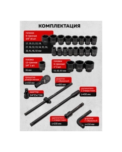 Купить Набор инструментов ударных EVERFORCE 26пр. 3/4" (6гр.) EF-68262-5MPB(57867)  в E-mobi