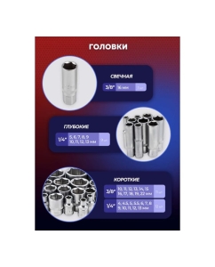 Купить Набор инструментов YATAFORCE 94пр. 1/4", 3/8" (6гр.) YF-4941-5DS(57672)  в E-mobi