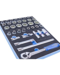 Купить Набор торцевых головок с принадлежностями (1/2", ложемент, 37 предметов) KING TONY 9-4537MRV  в E-mobi