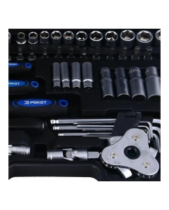 Купить Набор автомобильных инструментов РОКОТ 123 предмета 736-205  в E-mobi