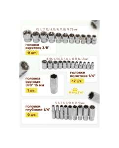 Купить Набор инструментов KingTul 94 предмета KT-4941-5DS-(52680)  в E-mobi