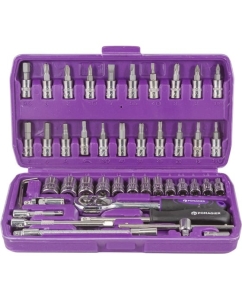 Купить Набор инструментов POMAGIER 1/4" 6 гранные, 46 предметов Pom-2462-5(51784)  в E-mobi