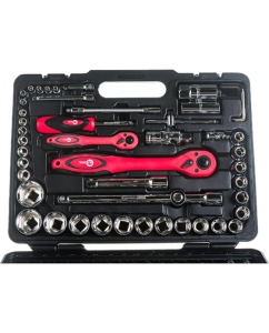 Купить Профессиональный набор инструментов INTERTOOL 1/2 и 1/4, 94 шт., Cr-V ET-6094  в E-mobi