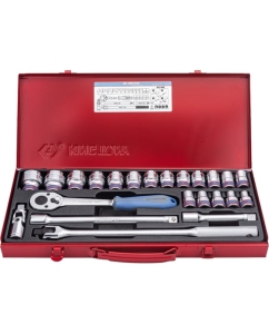 Купить Набор торцевых головок с принадлежностями KING TONY 1/2", шестигранные, 10-32 мм, 4531MR  в E-mobi