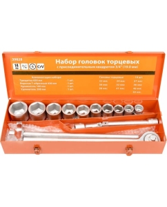 Купить Набор головок АвтоDело 3/4" 22-50 мм 14 предметов 39828 13055  в E-mobi