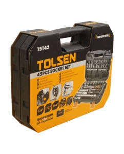 Купить Набор инструментов TOLSEN 1/4"+1/2" 39 предметов 15142  в E-mobi