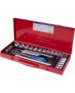 Купить Набор головок с принадлежностями KING TONY 1/2", шестигранные, 10-32 мм, 23 предмета 4528MR90  в E-mobi