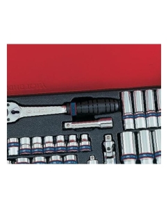 Купить Набор двенадцатигранных торцевых головок с принадлежностями 3/8", 6-22мм, 26шт KING TONY 3027MR  в E-mobi