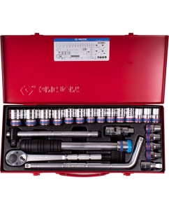 Купить Набор головок с принадлежностями KING TONY 1/2", шестигранные, 10-32 мм, 24 предмета 4533MR03  в E-mobi