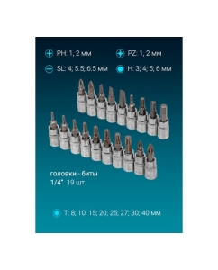 Купить Набор инструментов 216пр. 1/4", 1/2" 6гр ISMA-38841DS(56482)  в E-mobi