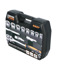 Купить Набор торцевых головок FASTER TOOLS 1/2" CR-V 22 шт. 8827  в E-mobi