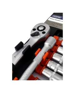 Купить Набор торцевых головок с трещоткой NORM 1/4", 12 предметов HP-1412  в E-mobi