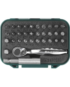 Купить Набор бит с мини трещоткой 1/4" Kraftool EXPERT 33 предмета 26157-H33  в E-mobi