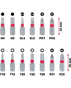 Купить Набор бит и головок Einhell битодержатель, ключ реверсивный, xs-case, 21 предмет 118683  в E-mobi