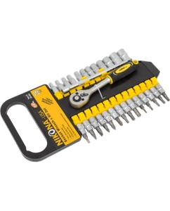 Купить Набор торцевых головок NIKONA с трещоткой кв.1/4", 28 предметов 09-924  в E-mobi