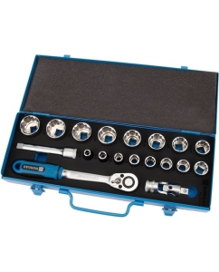 Купить Набор дюймовых головок NORGAU 1/2" 19 шт, ND1919-A5/16-1.1/4, 063792819  в E-mobi