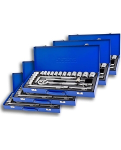 Купить Набор инструментов Forsage (5 комплектов) 24пр. 1/2" ( 6гр)  F-4245B-5 ( 5 K-T )(58573) F-4245B-5 / 5 K-T /(58573)  в E-mobi