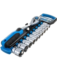 Купить Набор торцевых головок HOEGERT TECHNIK 10 шт. c трещоткой 1/2 72 зубца HT1R332  в E-mobi