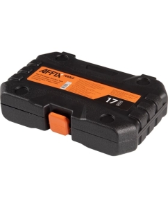 Купить Набор торцевых головок с принадлежностями AFFIX HEX 19 мм, 10-24 мм, 17 предметов AF01917C  в E-mobi