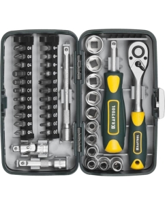 Купить Универсальный набор инструмента KRAFTOOL Universal-38 1/4", 38 предметов 27970-H38  в E-mobi