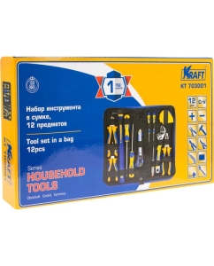 Купить Набор инструмента 12 предметов сумка KRAFT KT 703001  в E-mobi