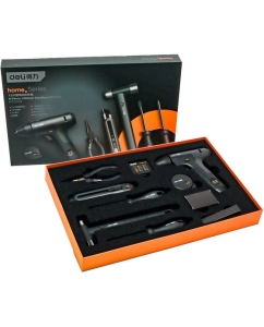 Купить Набор ручного инструмента + шуруповерт DELI Home Series Black HT0208 8 предметов, софттач, Cr-V сталь 170248  в E-mobi