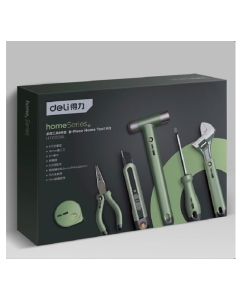 Купить Набор ручного инструмента DELI Home Series Green HT0008L 8 предметов 130343  в E-mobi