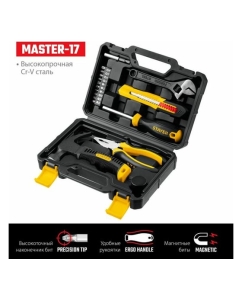 Купить Универсальный набор инструмента для дома STAYER Master-17 17 предметов 2205-H17  в E-mobi