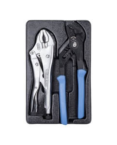 Купить Набор инструмента (переставные клещи и зажим, ложемент, 2 предмета) KING TONY 9-40102GP  в E-mobi