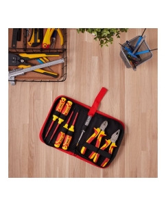 Купить Набор диэлектрического инструмента REXANT RI-02, 11 предметов, до 1000 В, тканевый пенал 12-4692-3  в E-mobi