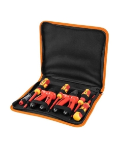 Купить Набор диэлектрического инструмента TDM ПрофиЭлектрик №2, тканевый пенал, 7 предметов, 1000 В SQ1017-0104  в E-mobi