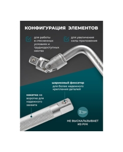 Купить Набор глубоких головок Rockforce 15 предметов RF-4157(58291)  в E-mobi